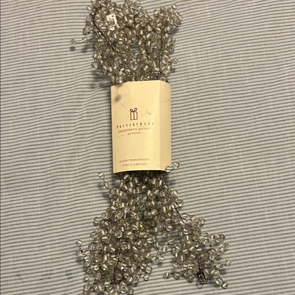 Pottery Barn Transparent Beaded Garland
